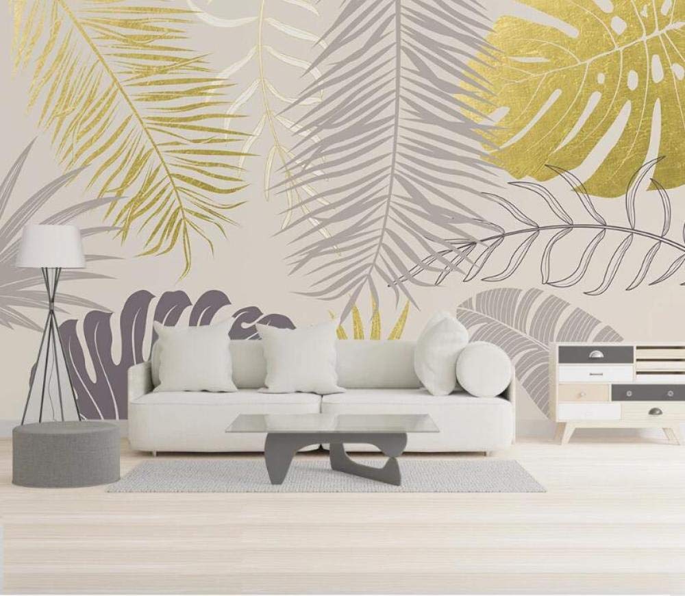 Papier peint panoramique 3D salon, habillage mur TV moderne WLLLO 350x245