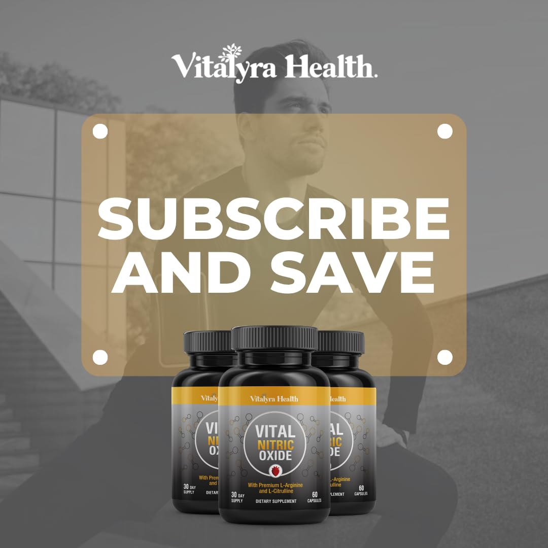 Vitalyra Nitric Oxide Supplement for Men, L-Arginine L-Citrulline Booster — Amazon image 10
