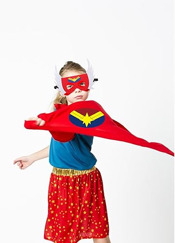 Miniatura 6 de Sea cat Capas de superhéroes para niños los niños se visten en Halloween con vestidos y pulseras como regalo para la fiesta de cumpleaños de la niña