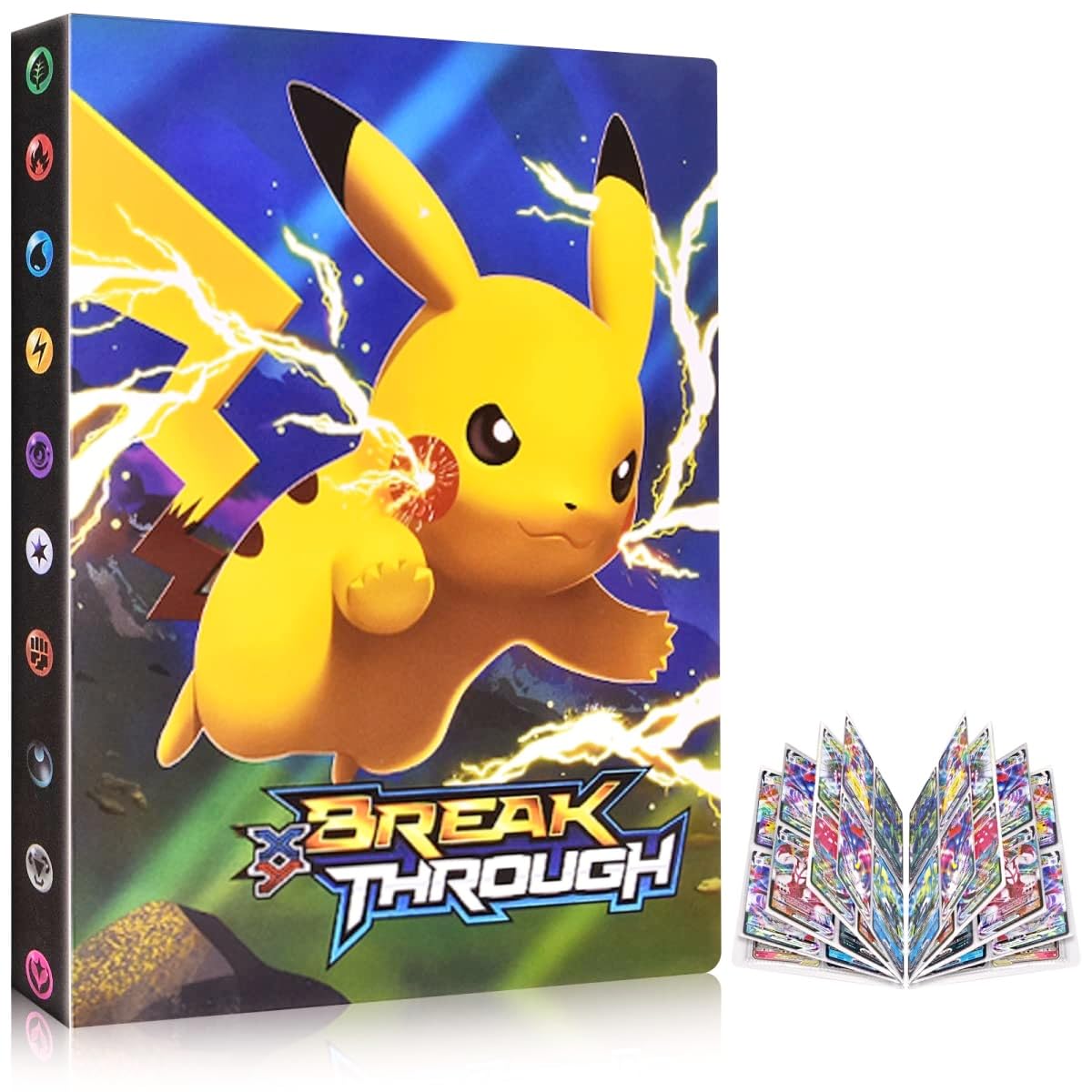 Raccoglitore Carte Pokemon, Album Porta Carte Collezionabili, 30 pagine, può contenere 240 carte