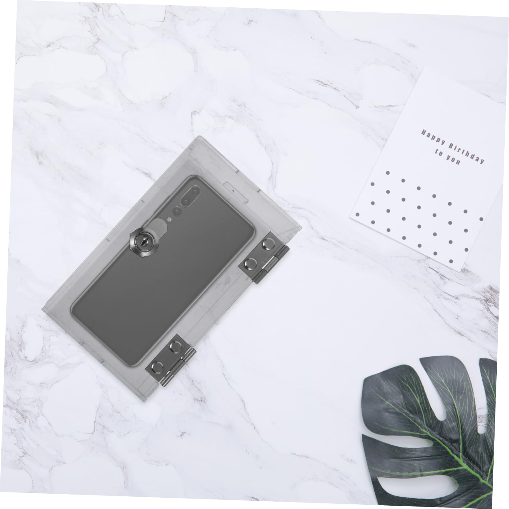 Operitacx Scatola Da 4 Pezzi Scatola Porta Cellulare Supporto Per Smartphone Scuola All'aperto Retrattile Comodo Armadietto Cassa Della Serratura a Tempo Fascia Da Braccio Bracciali Acrilico