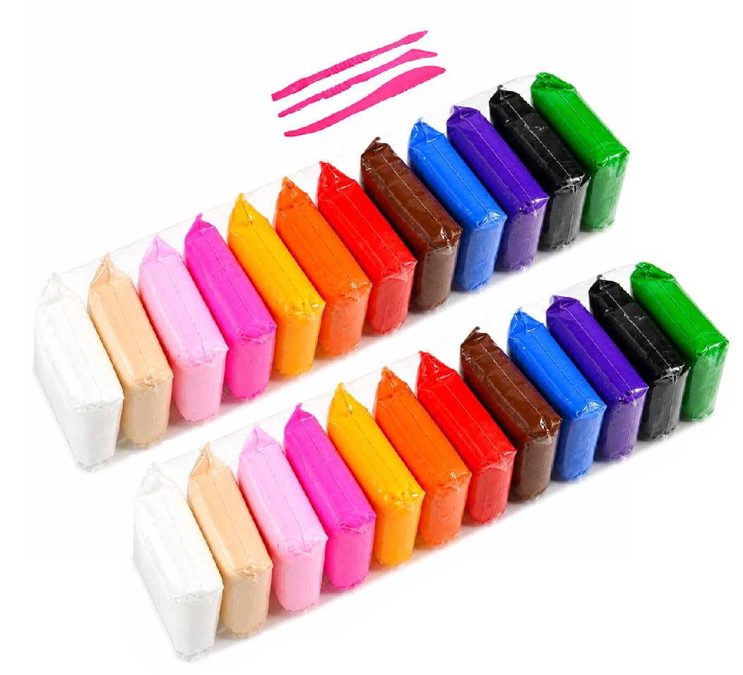 Zesto 24 Pcs Air Clay for Kids, Creative Art & Crafts, Birthday Return Gift for Girls and Boys - Pack of 24-picture-29