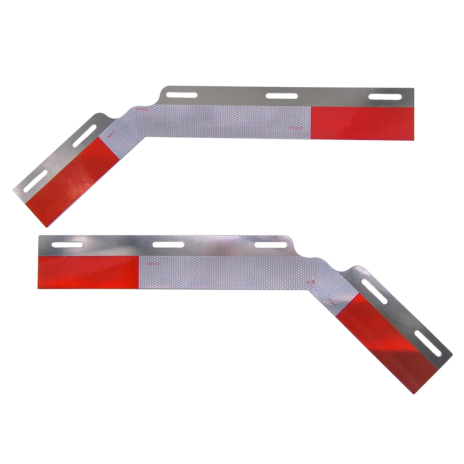 24"X3" Aluminum Plate With 3M Reflective Tape For Straight Mud Flap Ha 24x3 Sold By Pair  F247595 V2 - Foto 3