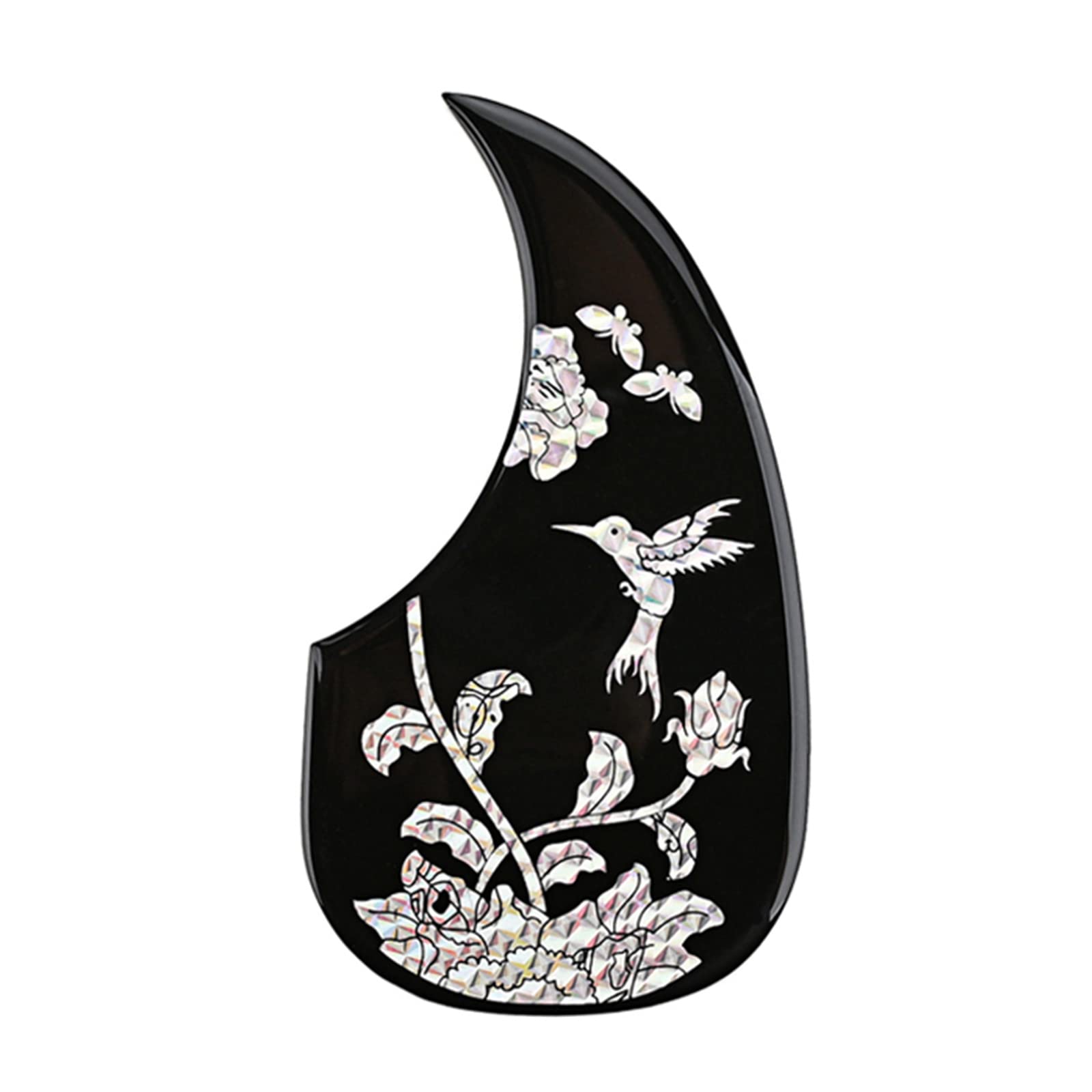 Micfeny As The Picture Shown Adhesive Acoustic Guitar Pickguard Scratch Plate Pickguard Sticker Anti-Scratch Folk Guitar Protective Shell Guard