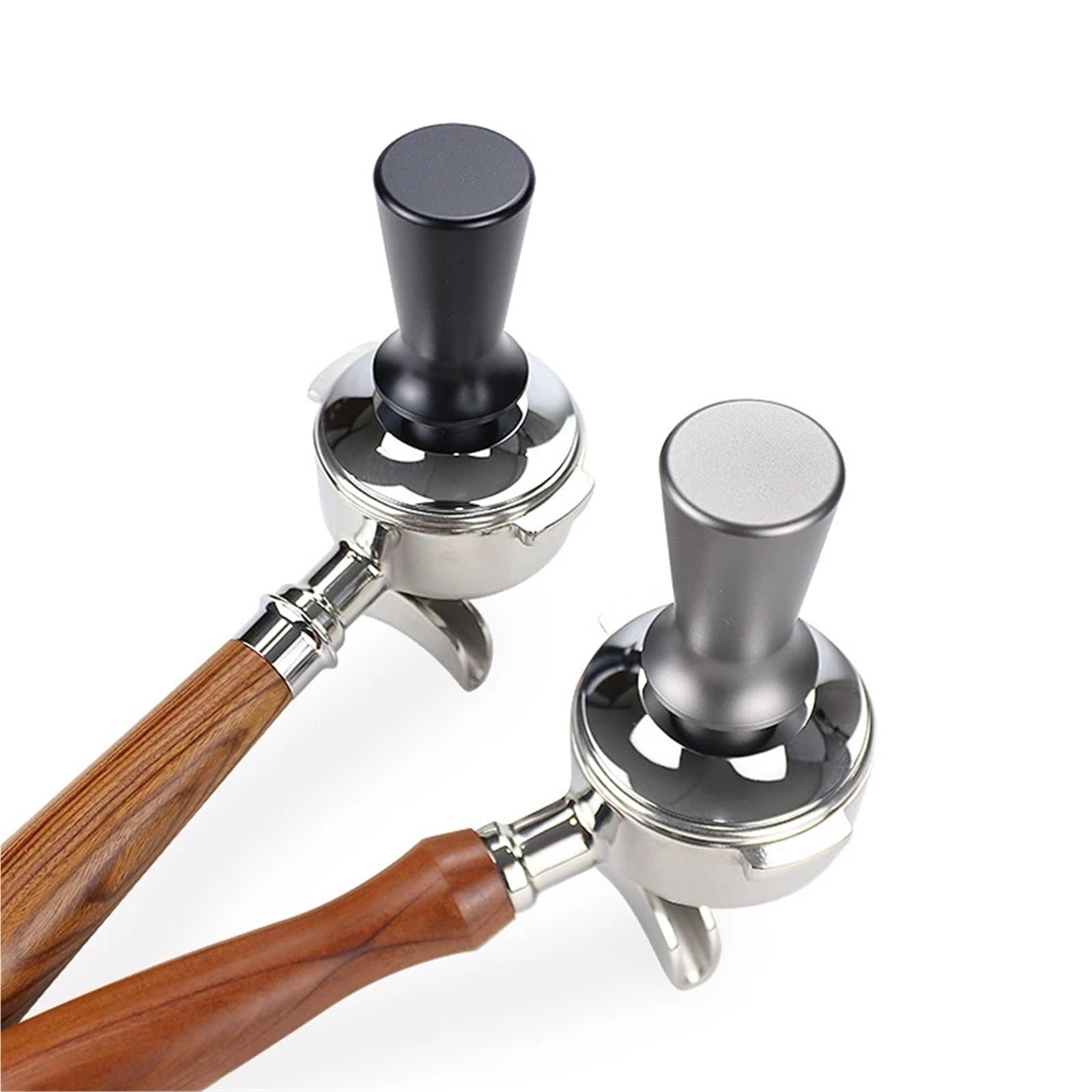 Pressino for Caffè, Compatibile Con Breville, Compatibile Con Sage, Base Piatta Da 53,5 Mm, Attacco for Barista Espresso Caricato A Molla Da 30 Libbre A Pressione Costante(Black)