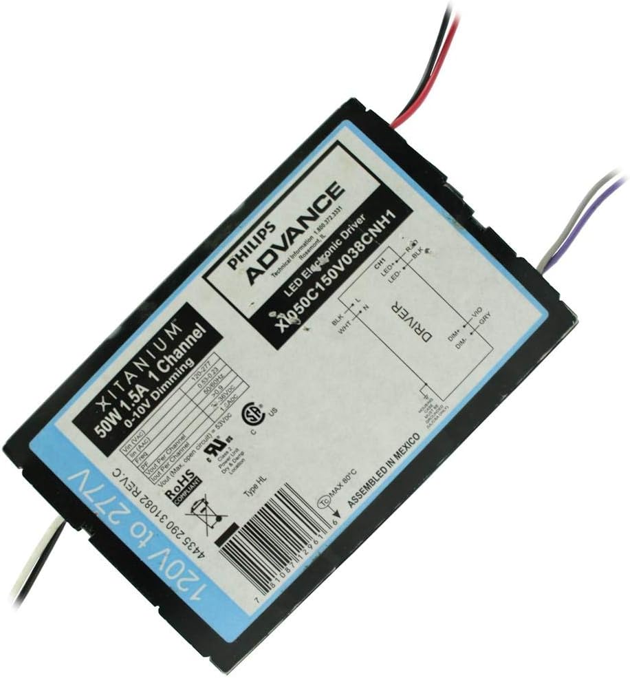 Philips 12962-50 watt 120/277 Volt LED Driver (XI050C150V038CNH1)