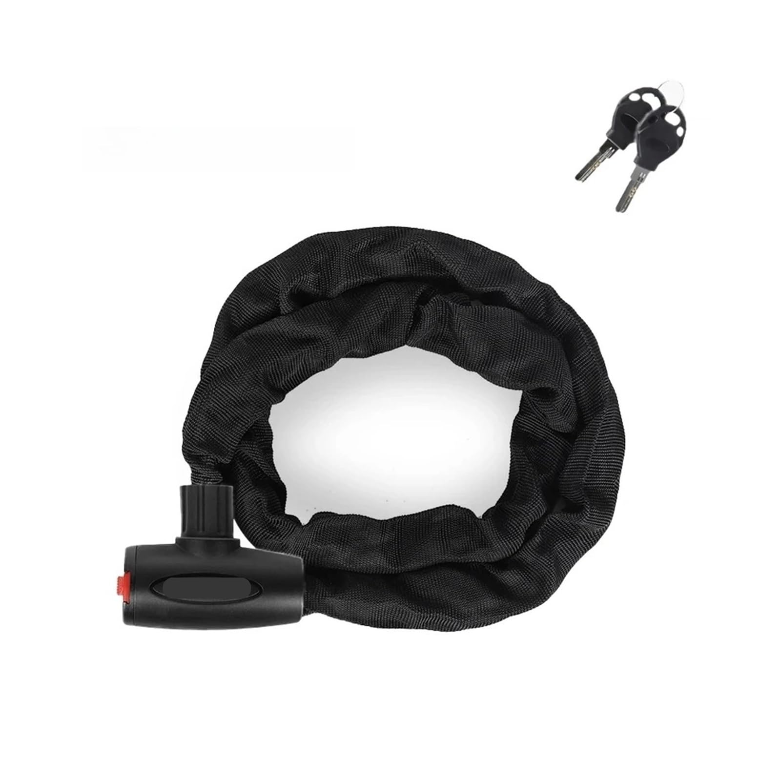 Ycenjepsaz Length 120Cm High Security Bicycle Chain Lock Portable Anti-Theft Mtb Mountain Bike Lock With 2 Keys For Scooter Electric Bike(Length 120Cm)