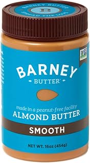 Barney Butter Smooth Almond Butter No Stir Skin-Free Non-GMO Paleo Keto Friendly 16oz
