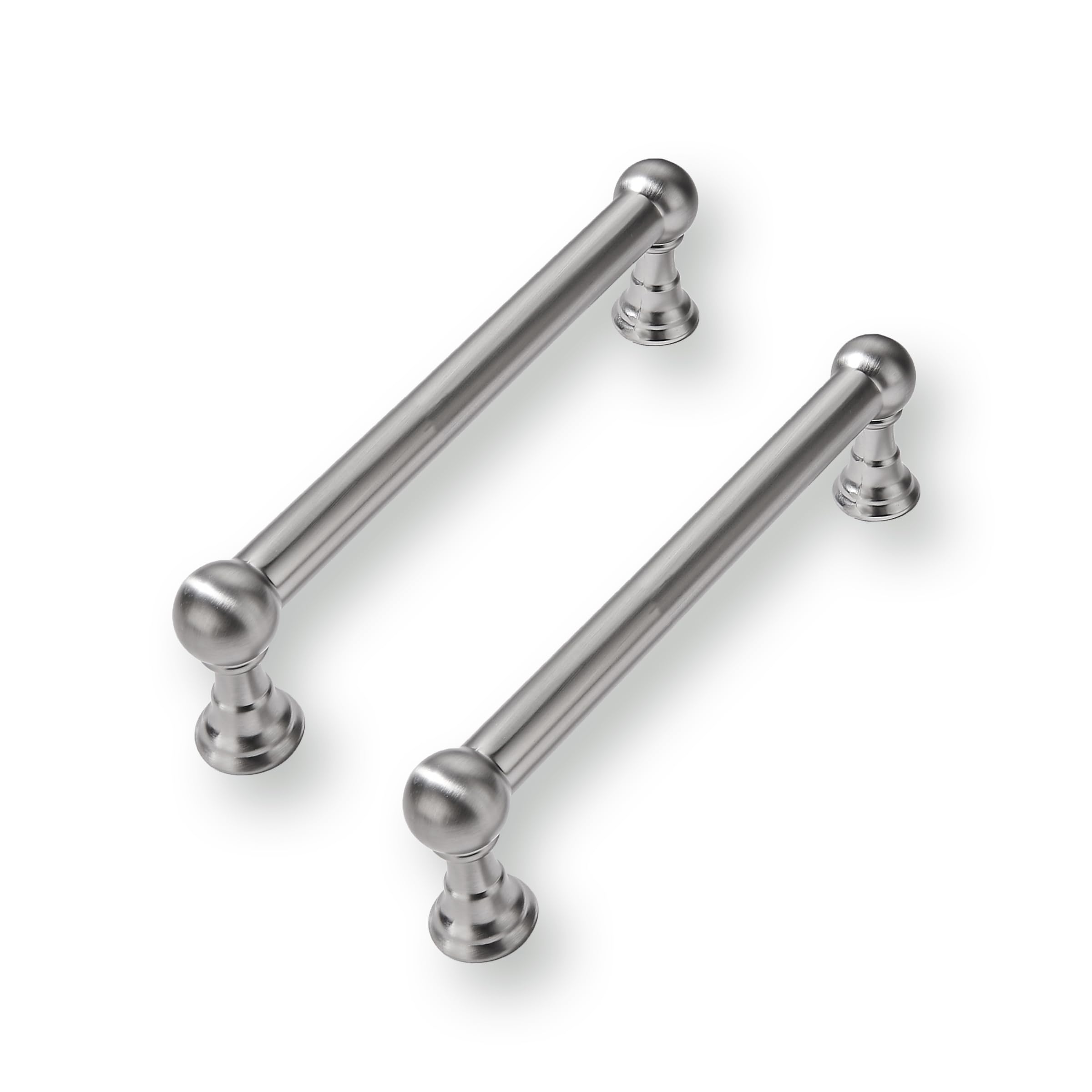 CABDM 3.5 Inch 2 Pack Solid Kitchen Cabinet Handles Heavy Duty Cabinet Pulls Drawer Pulls Cabinet Hardware Kitchen Handles for Cabinets Brushed Satin Nickel Cupboard Handles