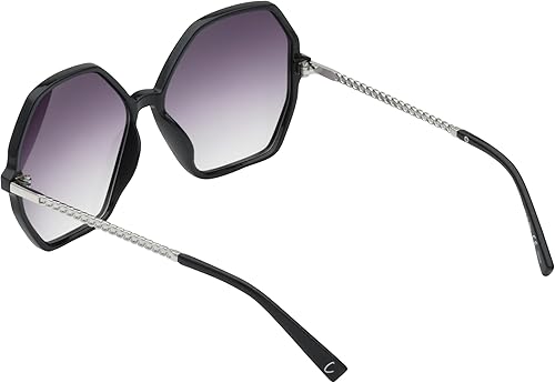 Miniatura 4 de Circus by Sam Edelman Cc534 - Gafas de sol hexagonales geométricas con protección UV para mujer regalos de moda para ella 2402in