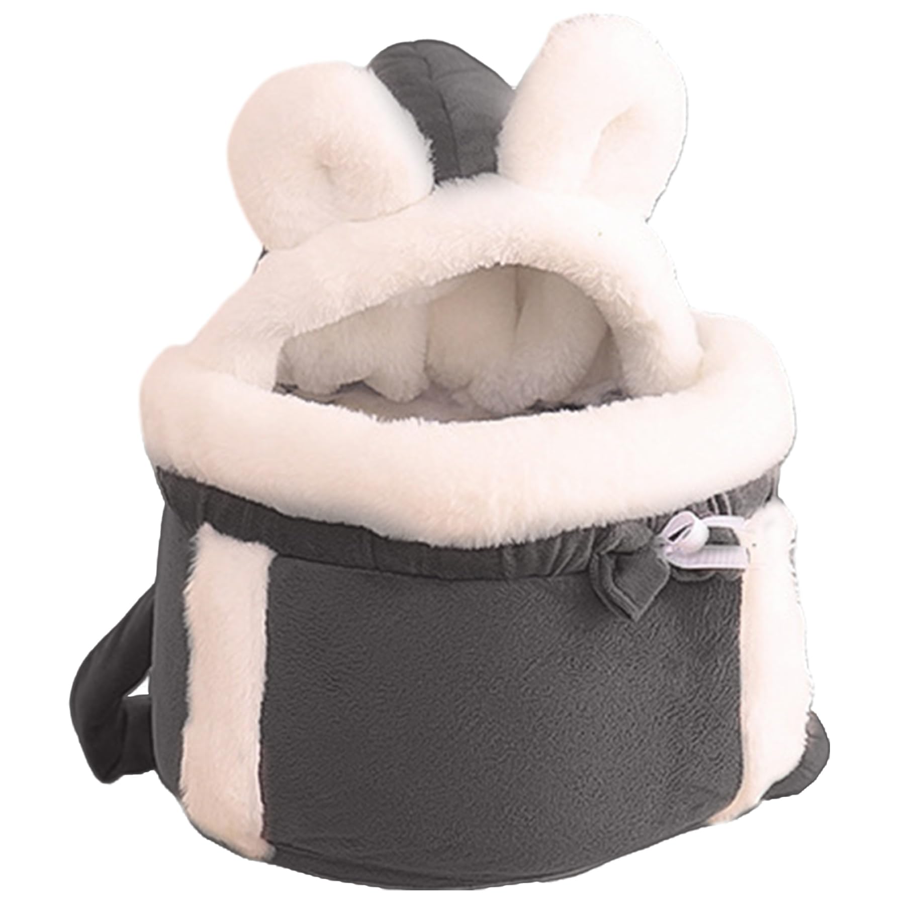 Katzenbeutel Träger weicher & Warmer Katzenhund -Frontträger Doppelpockt Cat Rucksack Träger bequemer Winter -Plüsch -Rucksack für Katzen Haustier Hängende Brustbeutel für Outdoor -Reise, L, Hundevor