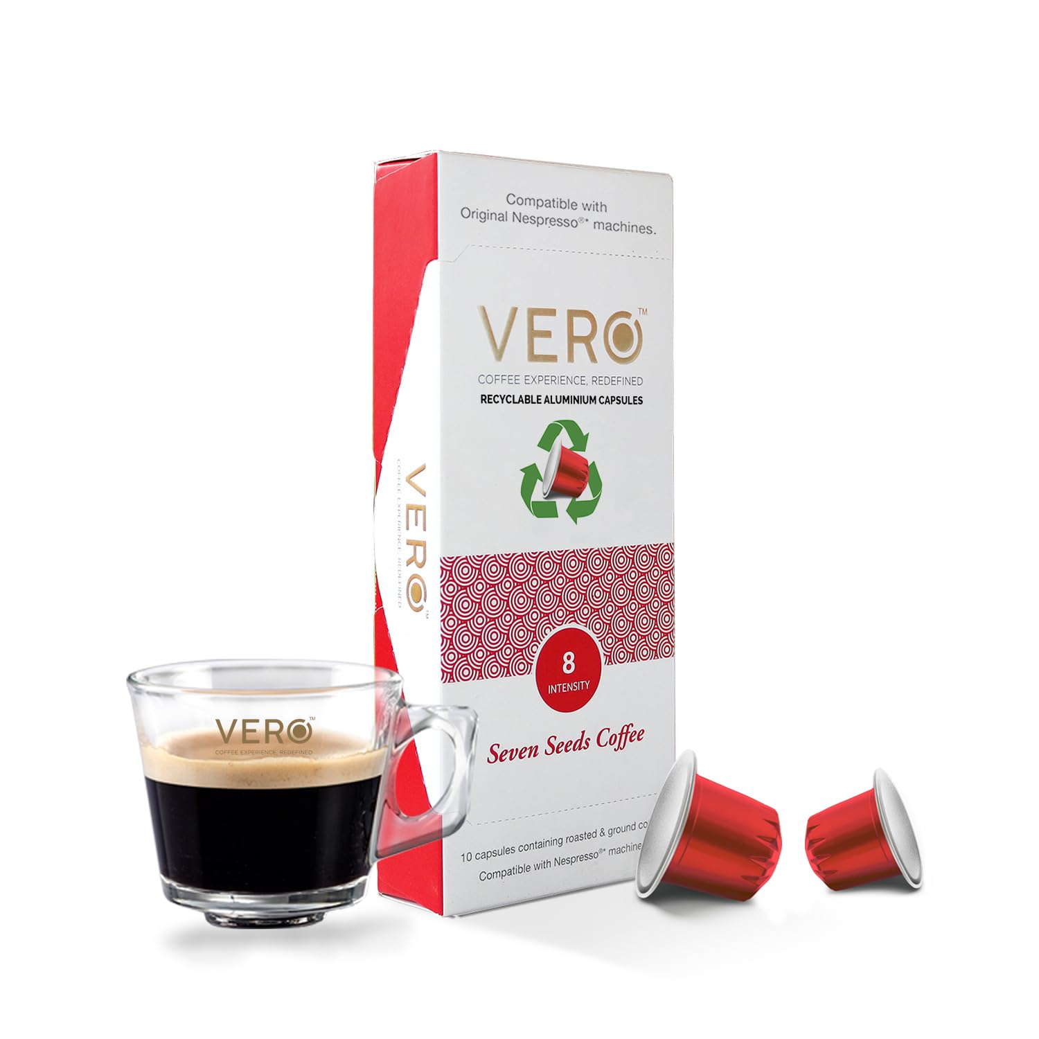 VERO Seven Seeds Coffee Capsules, Intensity 8 of 12, Original Nespresso Compatible Coffee Pods, Dark Roast (1) (B08H13YL4Z) Amazon Price History, Amazon Price Tracker