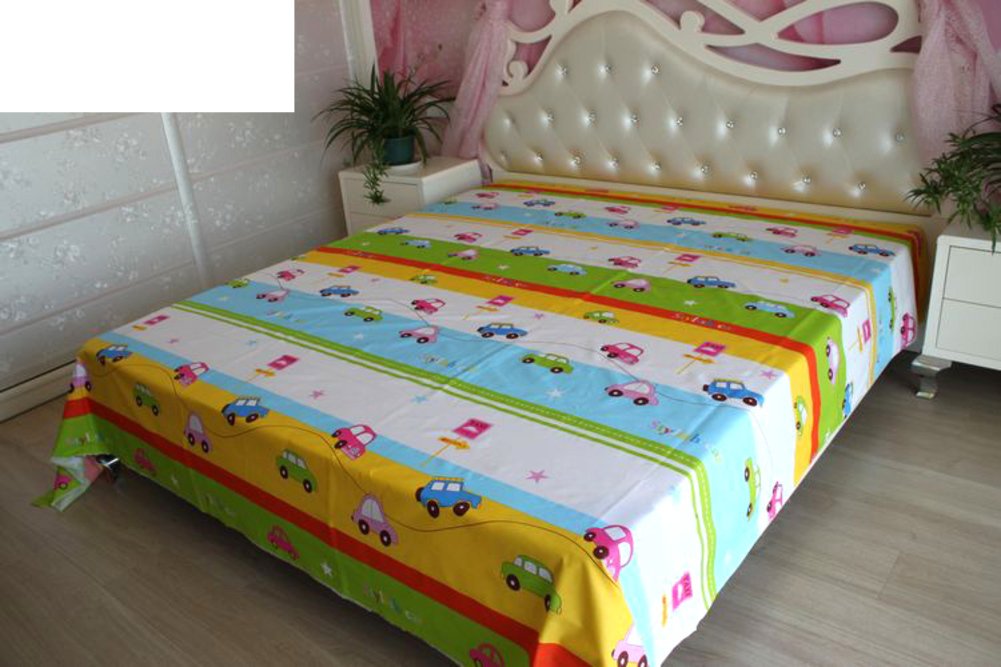 Coton sergé lin draps doubles 230x250cm drap plat individuel
