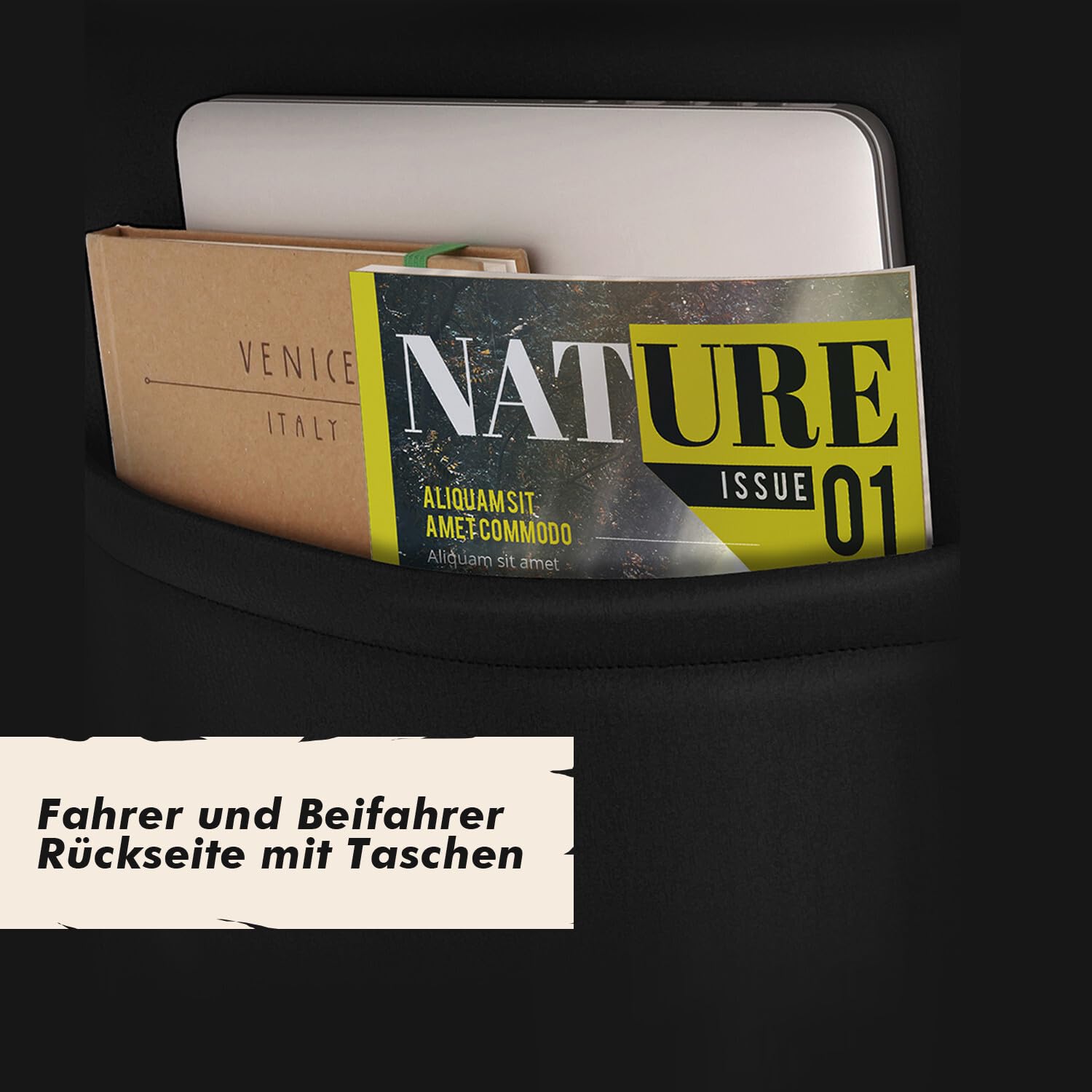 Royal Class Sitzbezüge passend für AHORN Wohnmobil (Beige) Pilot 3.3