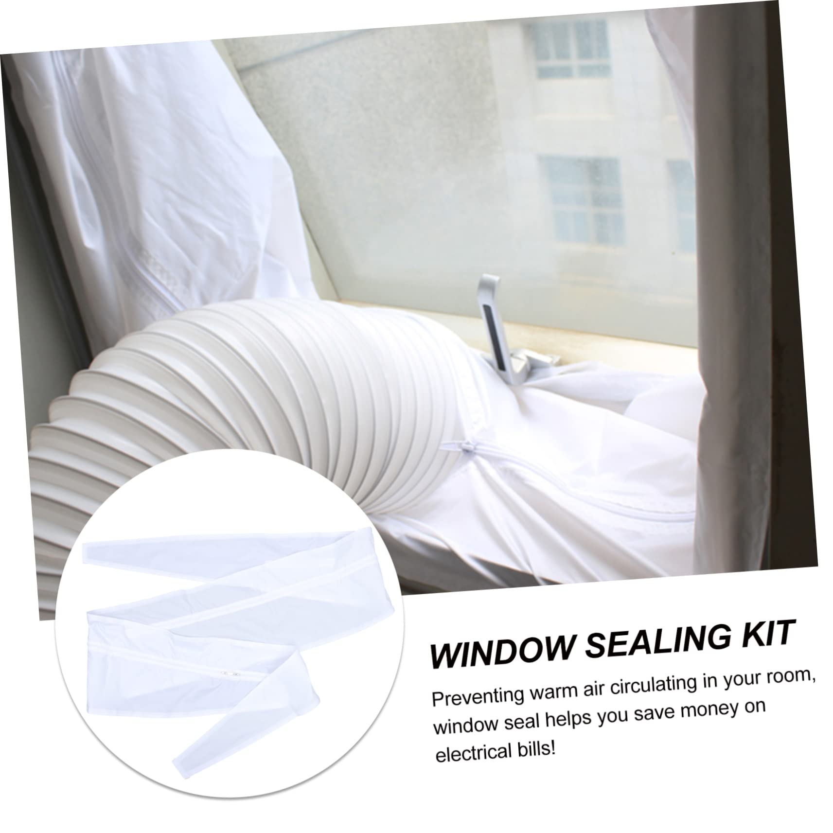 2sets Guarnizione Per Condizionatori Portatili e Resistente Facile Da Installare Su Finestre e Porte Kit Di Sigillatura Per Risparmio Energetico e Comfort Ambientale