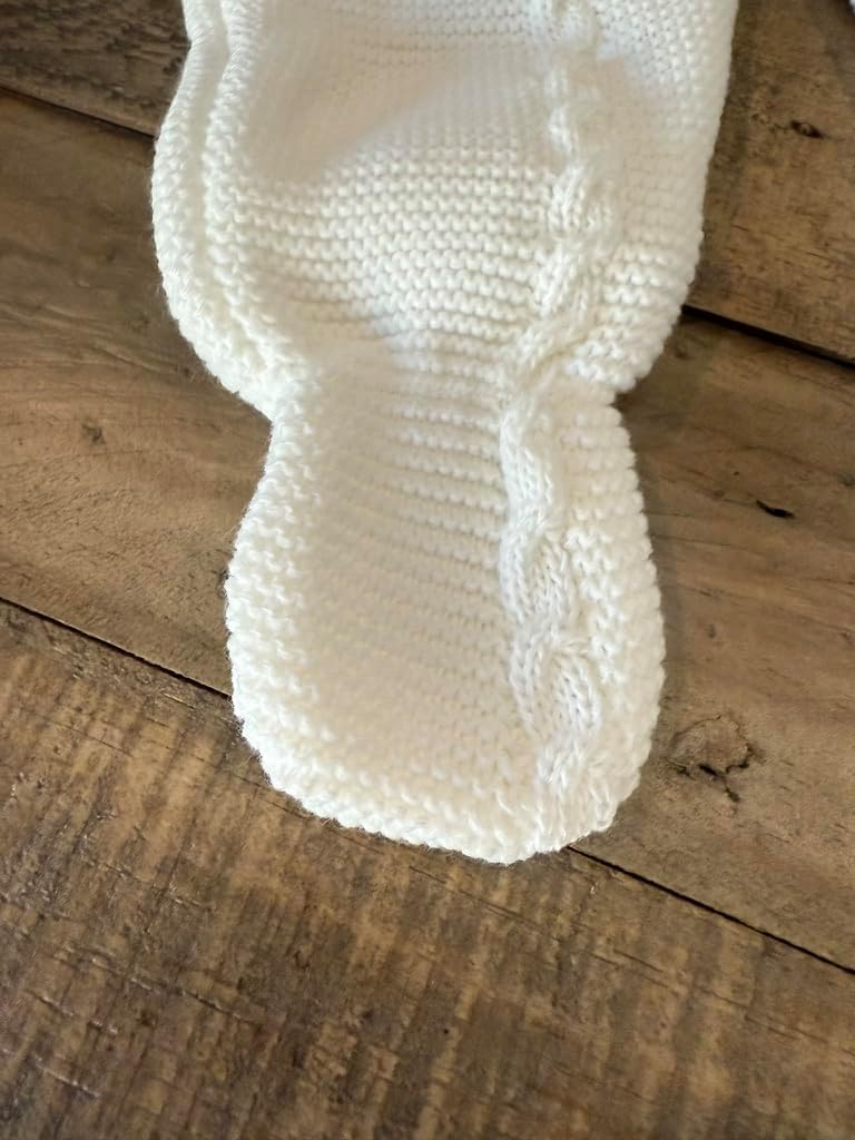 3-Piece Baby Outfit Set Knitted Infant Romper Long Sleeve Sweater Hat Overalls Boys Girls - Made in Spain