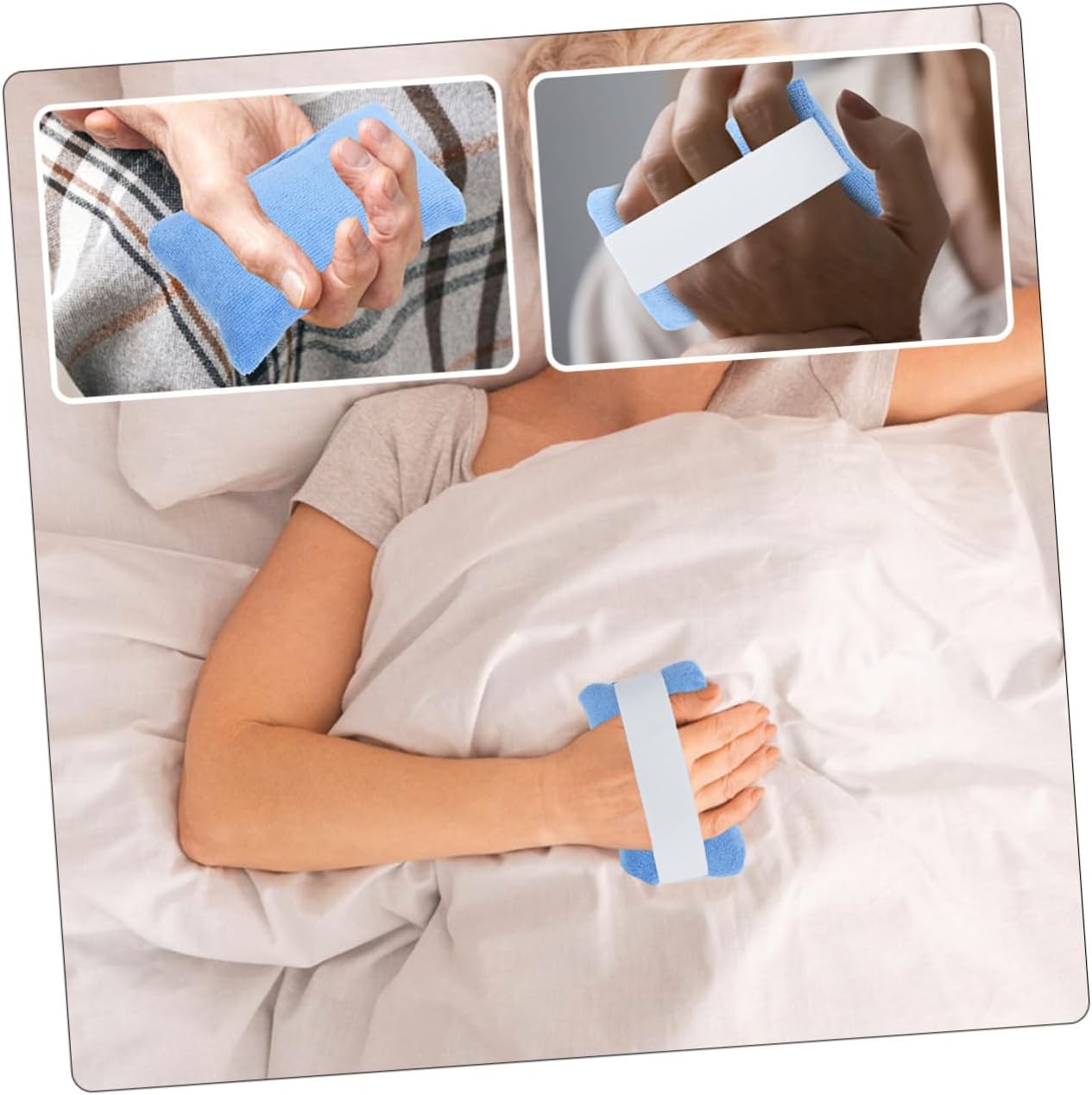 CALLARON 2pcs Finger Separation Pads for Hand Exercise Comfortable Grip Training Tools for Seniors Safe Material for Enhanced Dexterity and Mobility