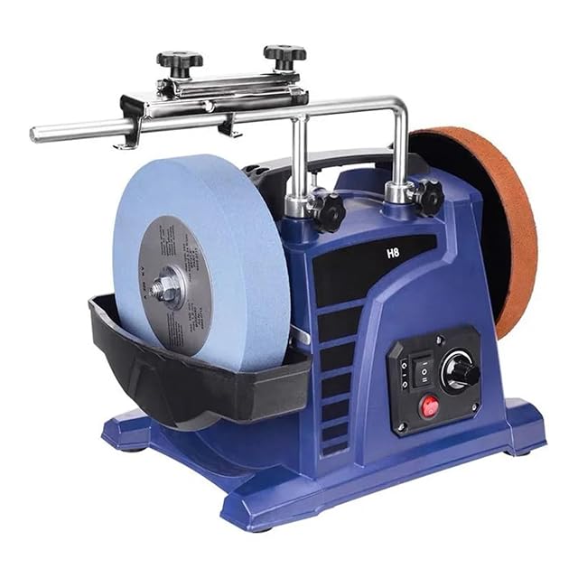 200W H8 Electric Knife Grinder Household Desktop 8 Inch Sharpener Woodworking Tools Low-speed Water-cooled Sharpener Machine Powerful and