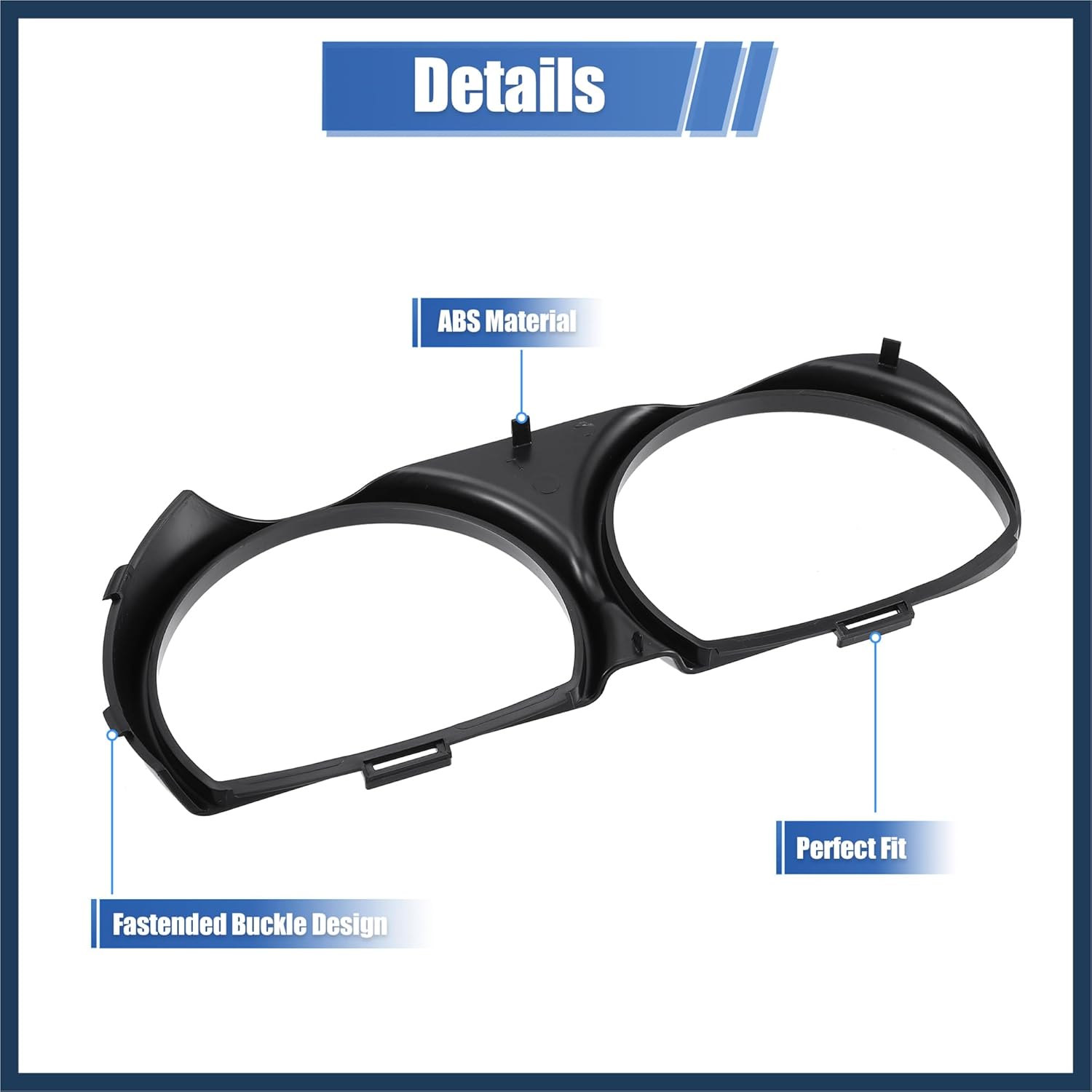 1 Pair Front Headlight Lamp Bezel Trim LH RH Car Headlight Bezel 68259053AB 68259053AA for Dodge Challenger 2015-2023 Stylish Design