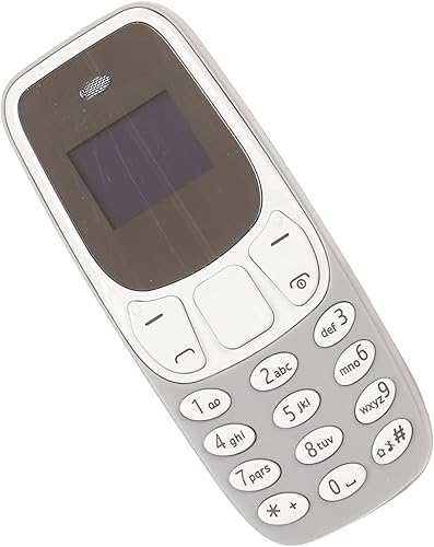 Heayzoki Mini teléfono inteligente, teléfono móvil desbloqueado, doble SIM manos libres BT Dialer GSM 2 en 1 teléfono más pequeño, reproductor de