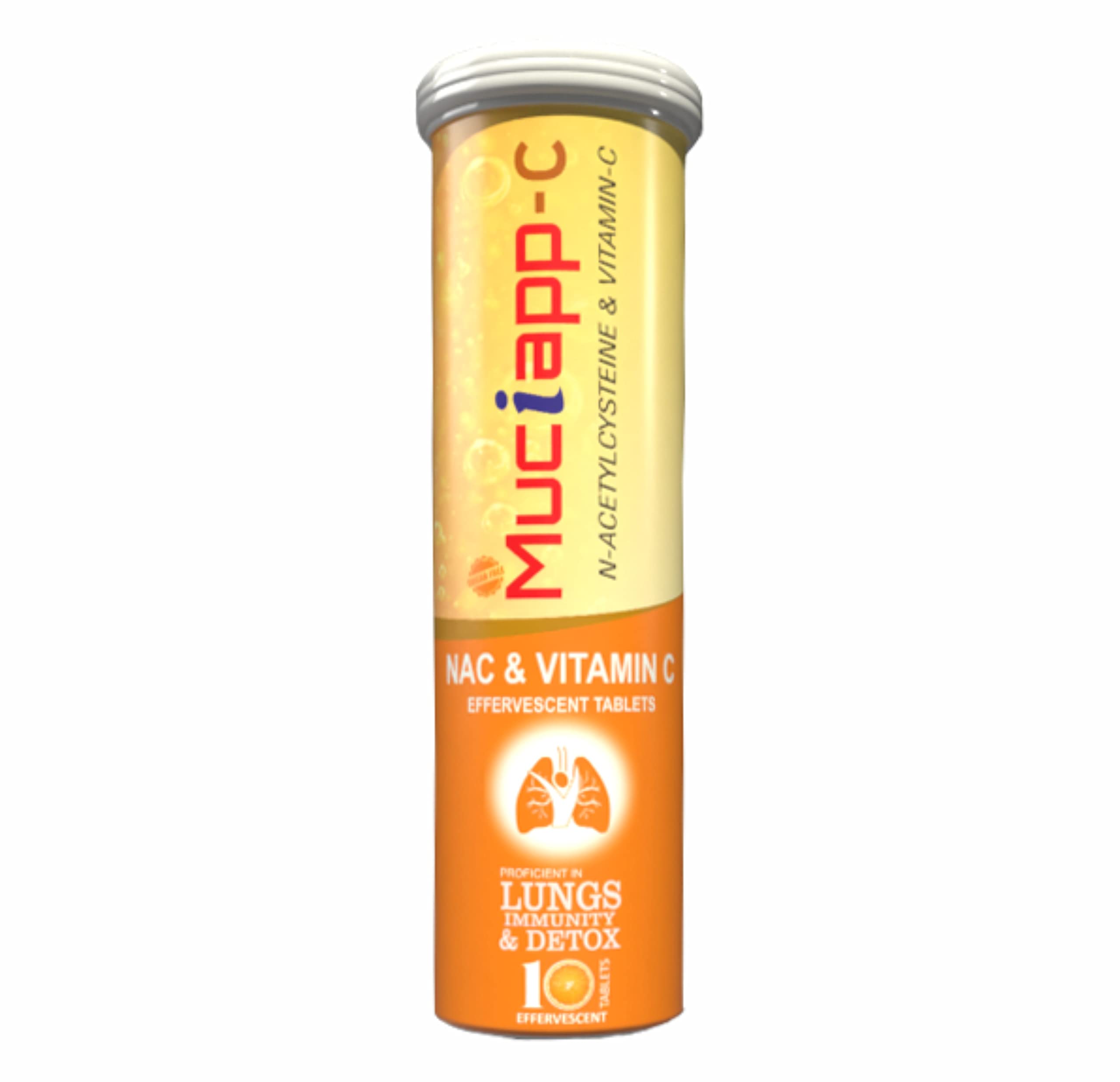Muciapp + Vitamin-C – 600mg NAC + 40mg Vitamin C – Lung Detox Purification Liver Detox (Pack of 1) (B09QK1CKGQ) Amazon Price History, Amazon Price Tracker