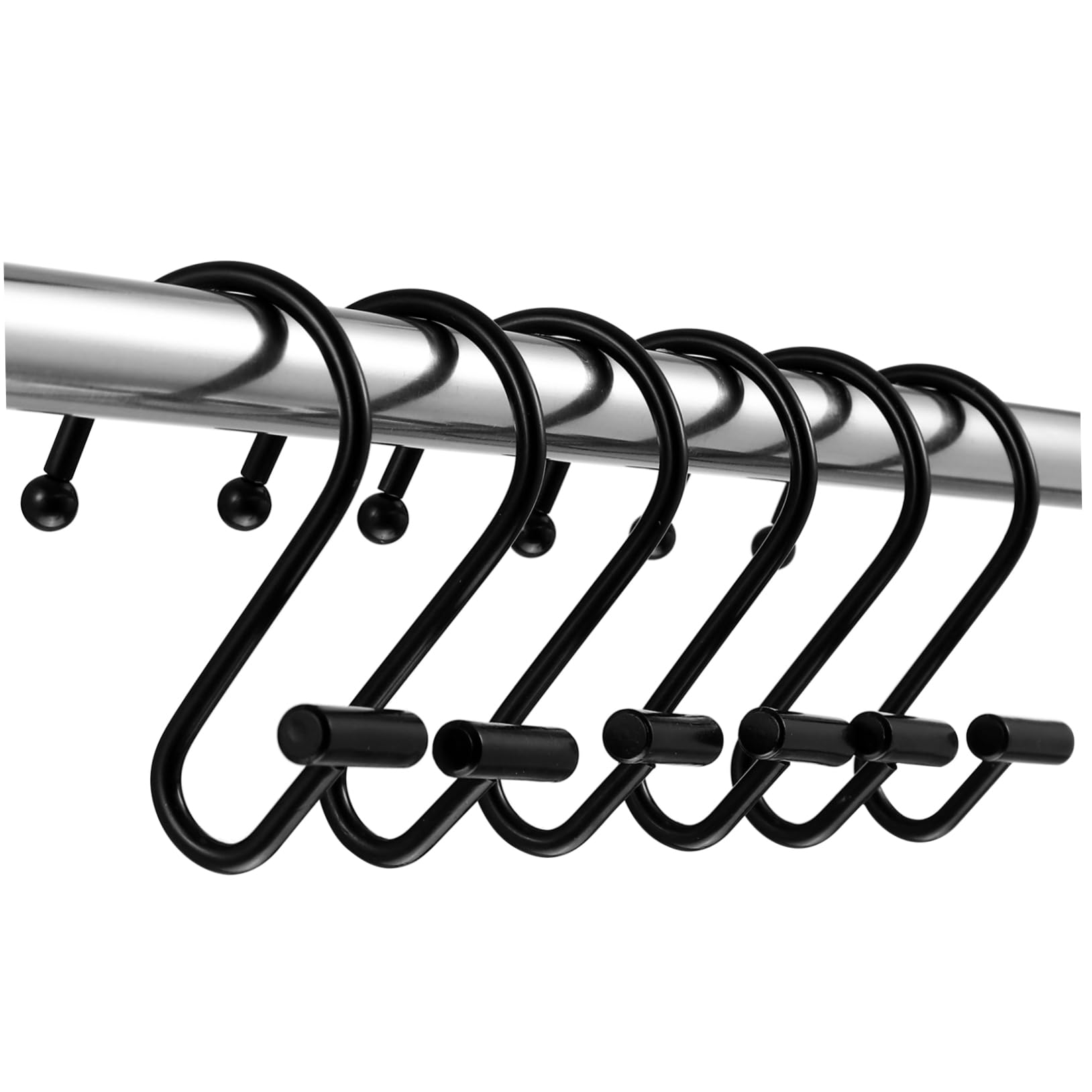 FRCOLOR 12 Pcs Shower Curtain Hooks Elegant Heavy Duty Holdbacks for Bathroom Kitchen Bedroom Easy Install Drapery Holders Minimalist Design Versatile Use for Towels and Curtains
