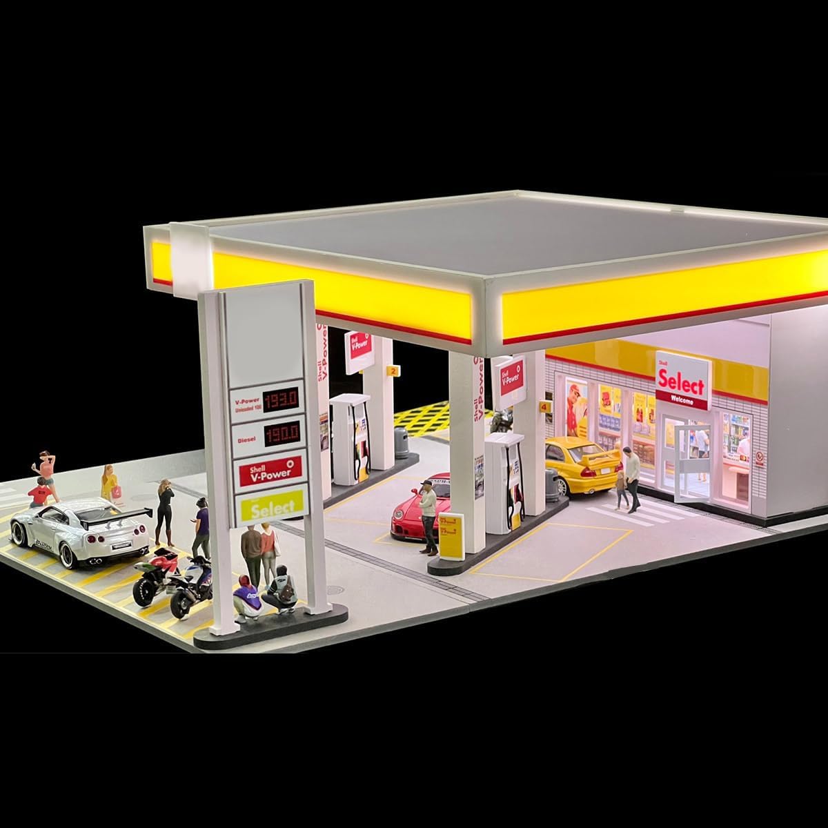 1/64 Scale Mini Building Scene Model (Cars Figures Not Included)