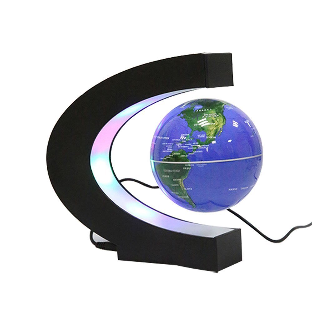 Globe terrestre magnétique suspendu pour décoration de bureau élégante