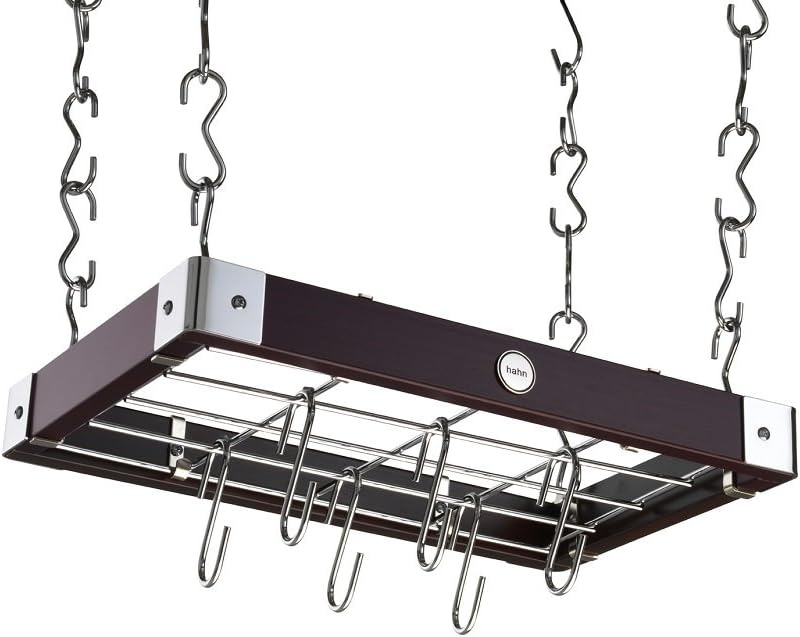Hahn Metro Wood Ceiling Rack, Espresso