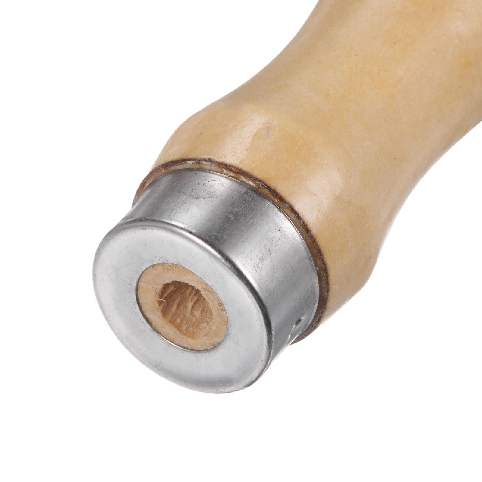 QUARKZMAN Manico per Lime Legno da 3pz, Manici Ergonomici Foro Rotondo da 4,72" e 6,8 Mm, Collare Metallo per Lime Metalliche da 10"