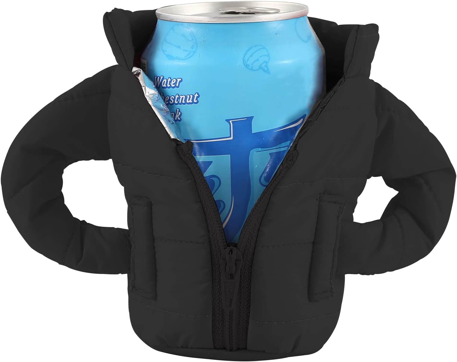Beer Can Coolers Jacket, Beer Beverage Vest Jacket Cover, Insulated Can Cooler Sleeve for 12oz Cans, Creative Beer Coats, Beer Gifts for Men Beer Lovers Father Boyfriend