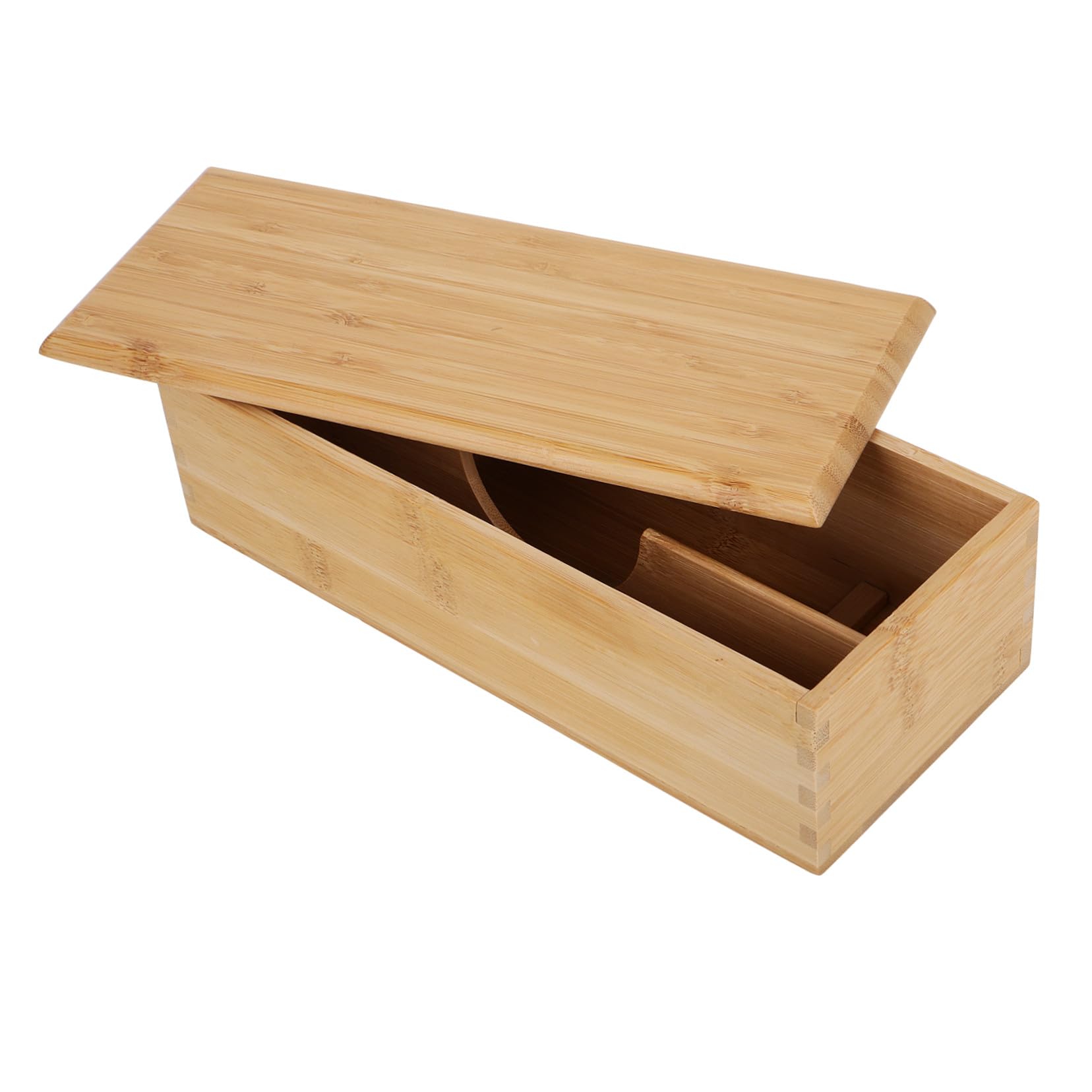 Essstäbchenbox Bambus Aufbewahrungsbox Mit Deckel Küchen Besteckorganizer Multifunktional Für Essbereich Und Schubladen