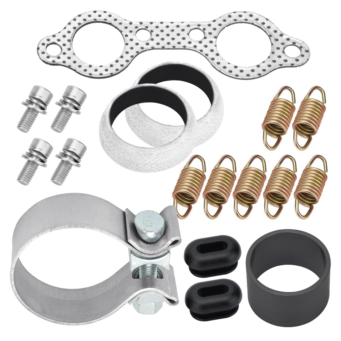 Kit guarnizioni collettore scarico con molla per Polaris RZR 800 2008-2011 7081382 5250091 5811511 3610047