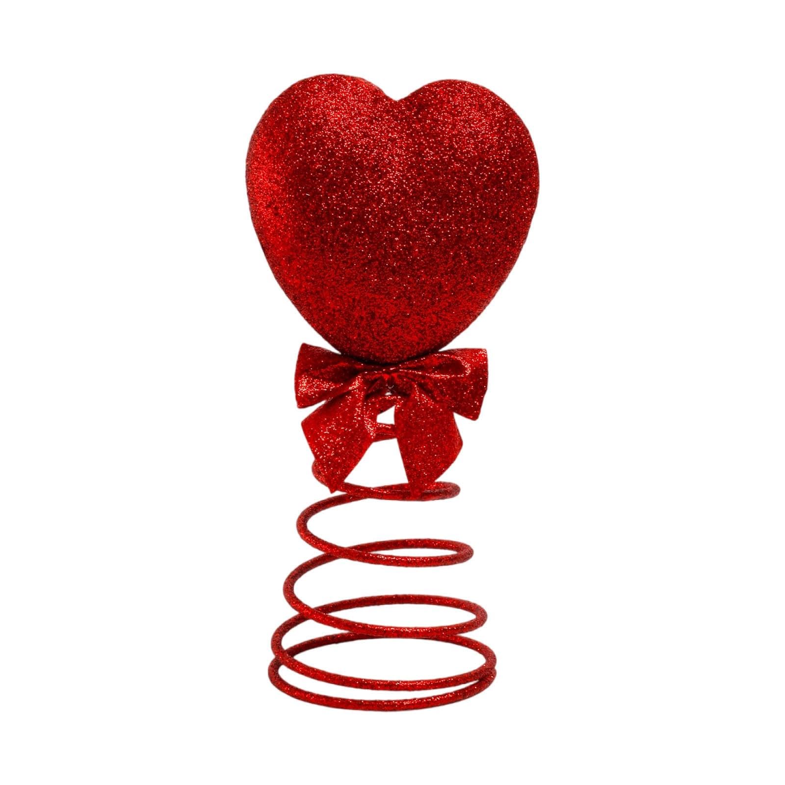Adorno de corazón para boda RoaQinFo, decoración romántica original con brillo