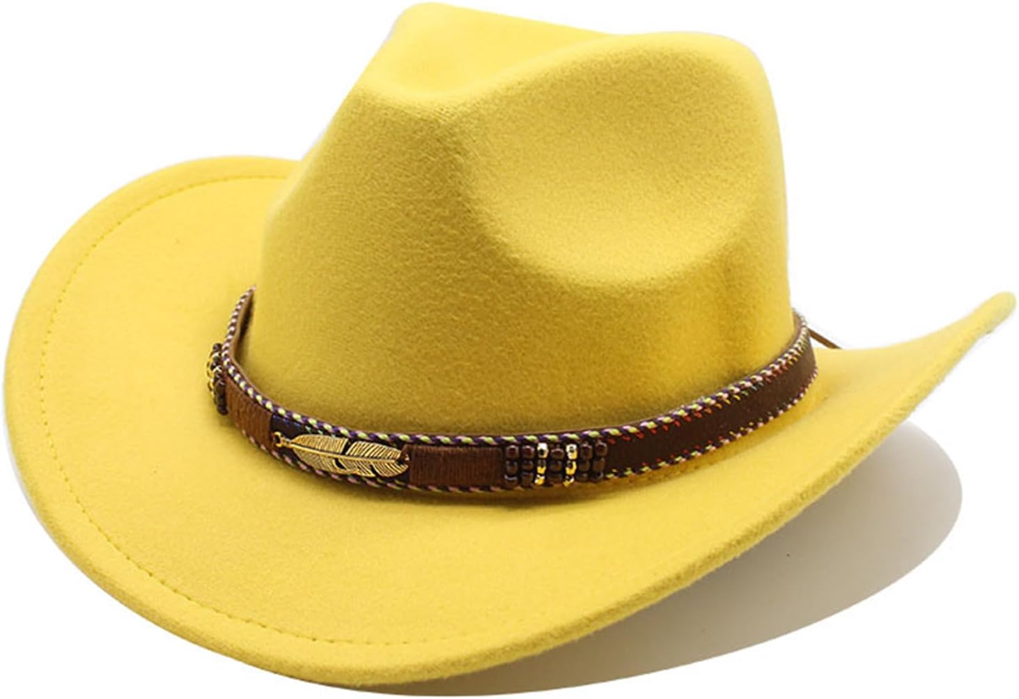 Cowboy Hat for Women and Men Western Cowboy & Cowgirl Hat Pinch Front Wide Brim Style Men Fedora Hats