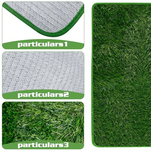GOEDCH Wiederverwendbare Hundetoilette Hunde Rasenteppich: 50×70cm Künstlicher Grasteppich, Premium Kunstrasen für Hunde, Hundeklo, Trainingsunterlage Hundetoilette für Balkon, Terrasse, Garten