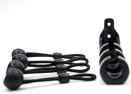 Miniatura 3 de Kit elástico para piezas de persiana enrollable, repuesto para persianas enrollables opacas (negro, kit de 2 unidades)