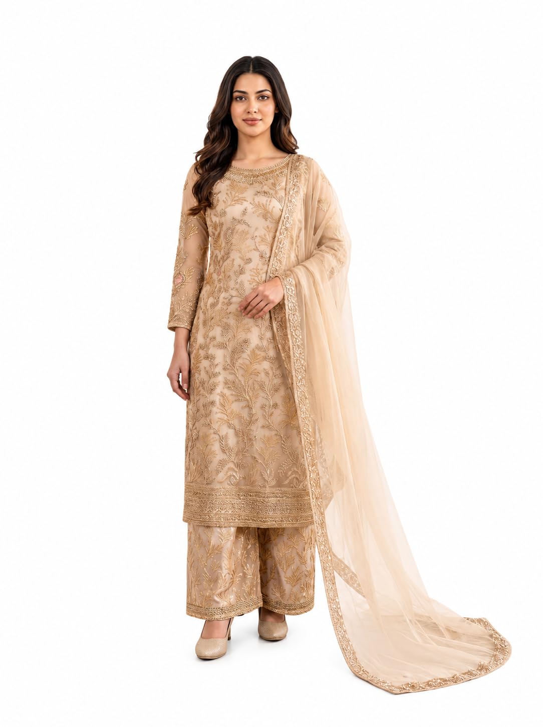 rudraprayag Women Net Anarkali Suit-picture-19