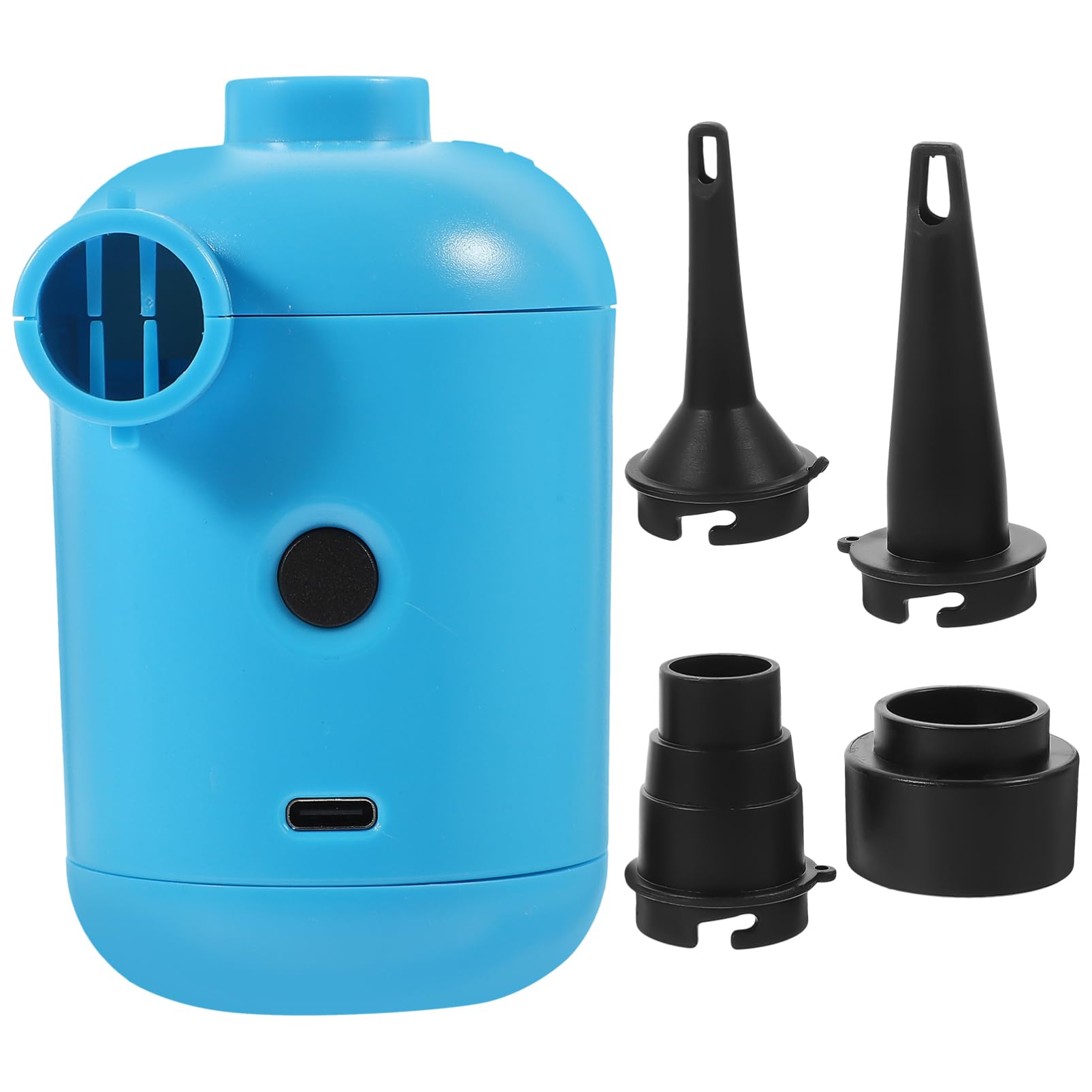 KOMBIUDA Portable Air Compressors Vacuum Pump for Camping Inflator for Boat Sofa Bathtub Water Bed Blue