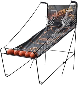 Basketball Hoop for 2 Adults Electronic Arcade Game with Electronic Score, 8 Game Options with 5 Balls - Dual Shot Indoor