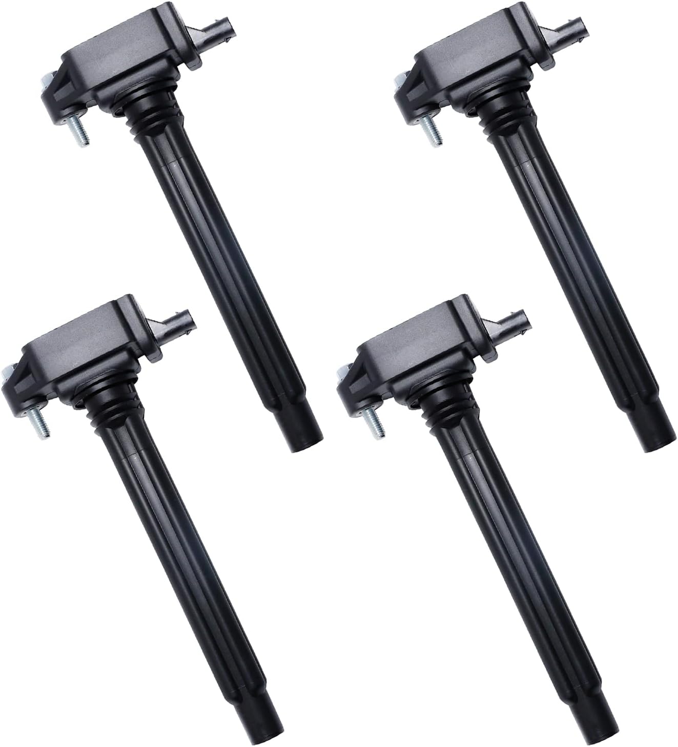 UF751 Ignition Coil Pack Set of 4 Compatible with Chrysler 200 Jeep Renegade Cherokee Compass Fiat 500X Dodge Dart Ram ProMaster City 2013-2021 2.4L, UF754, 68242286AA, 68080580AB, 0221504050