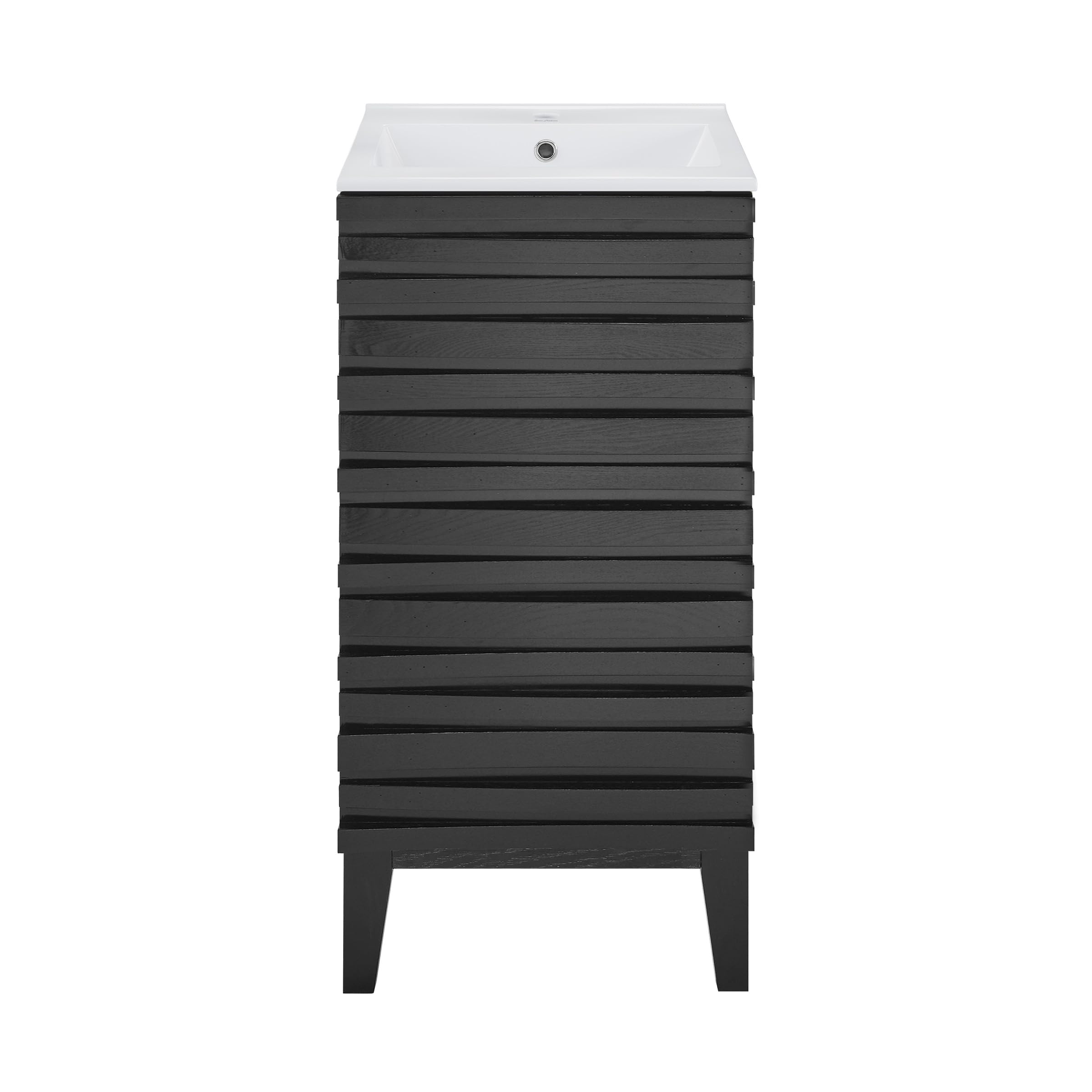 Swiss Madison Cascade 18" Bathroom Vanity in Black