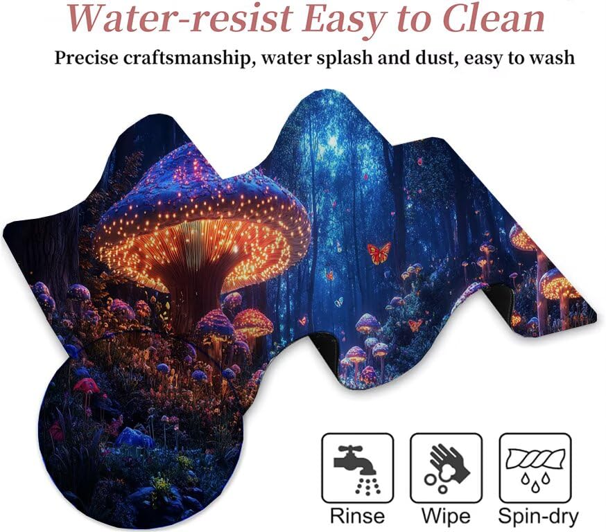 Tapis de souris champignon XXL : la solution imperméable pour protéger votre bureau