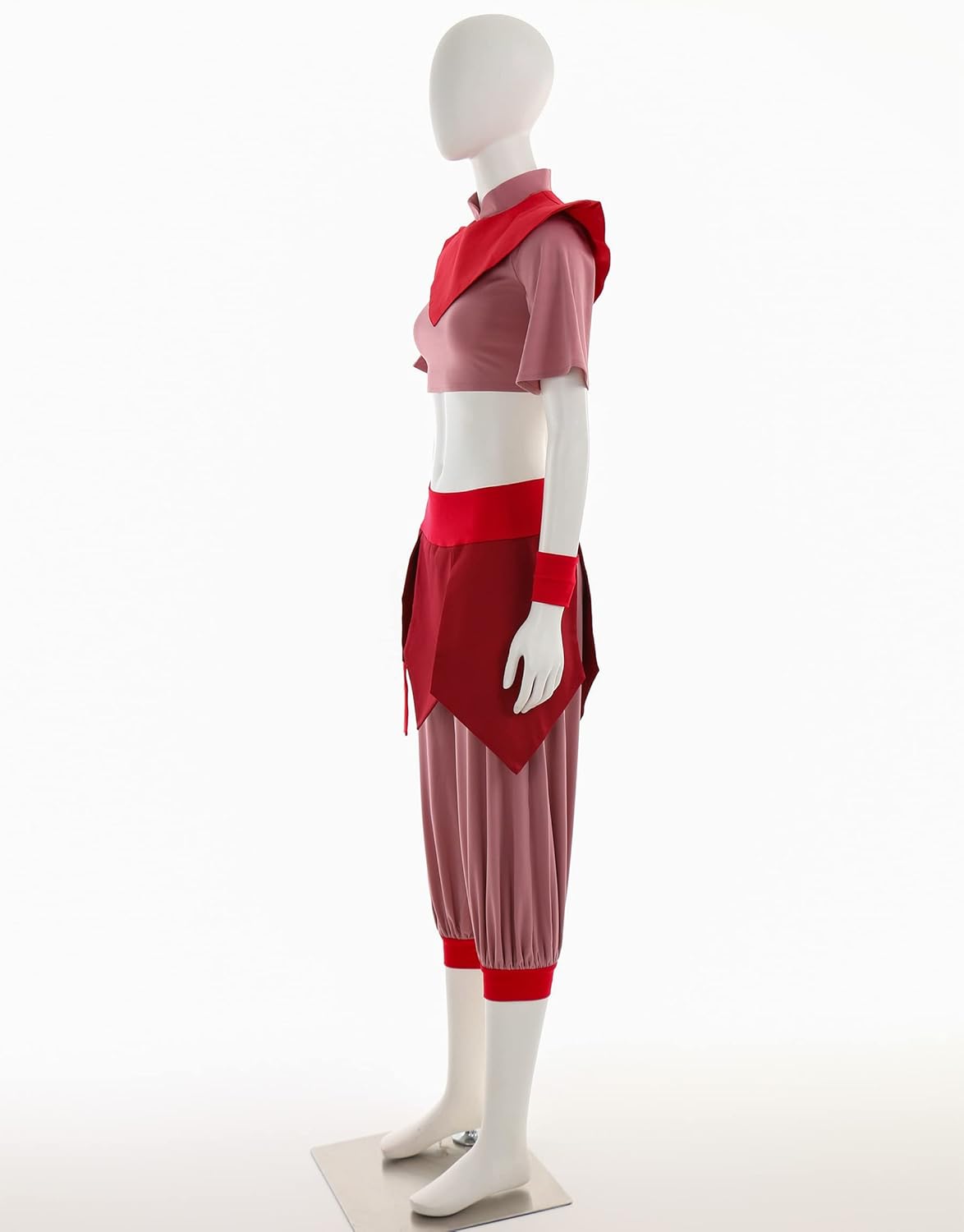 Cosplay.fm Women's Anime Cosplay Costume Female Kungfu Wear Suit with Wrist Support and Headwear