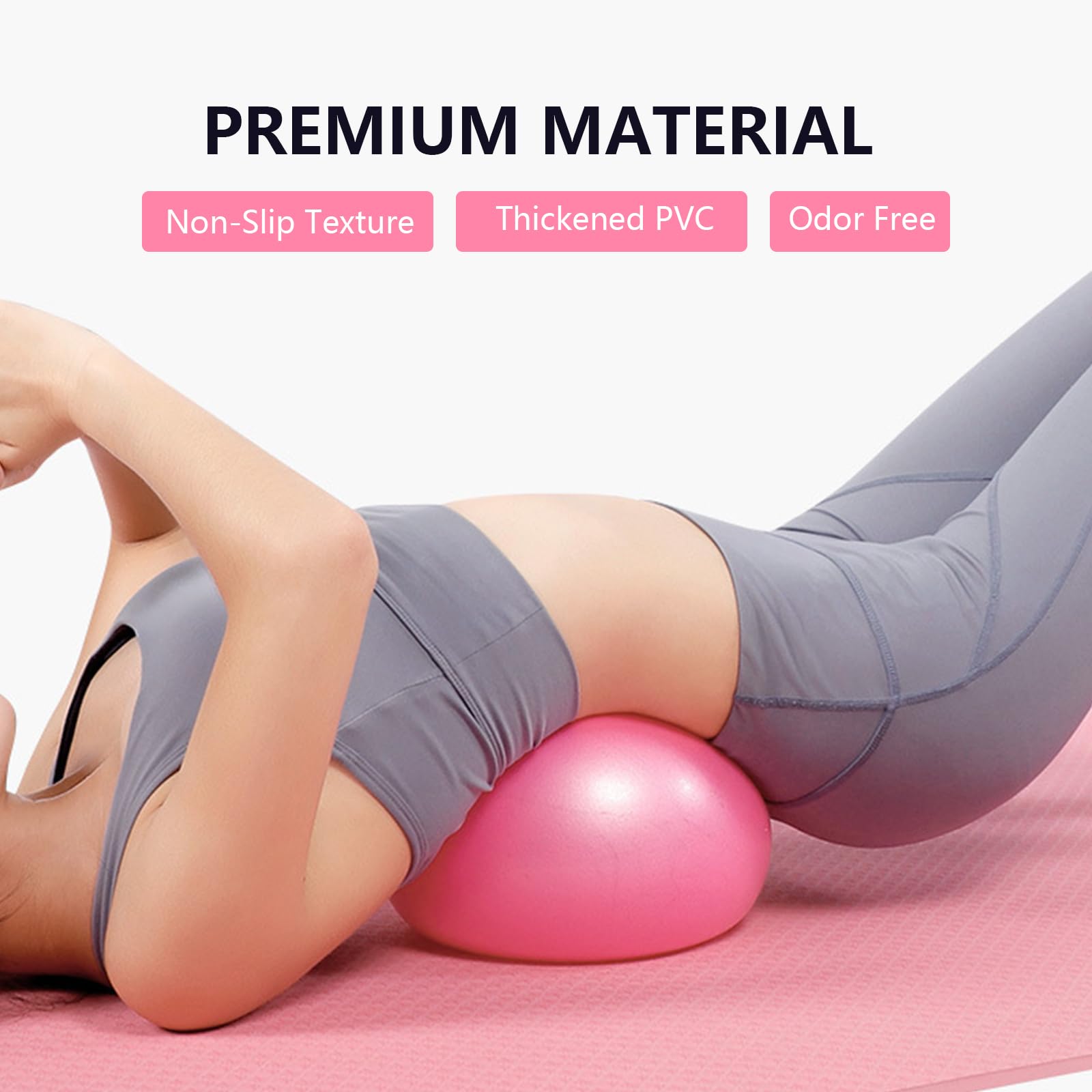 GOGO 10 sztuk niestandardowych piłek pilates mini piłka do ćwiczeń, spersonalizowana piłka do jogi 23 cm dla stabilności równowagi barre rozciąganie rdzenia