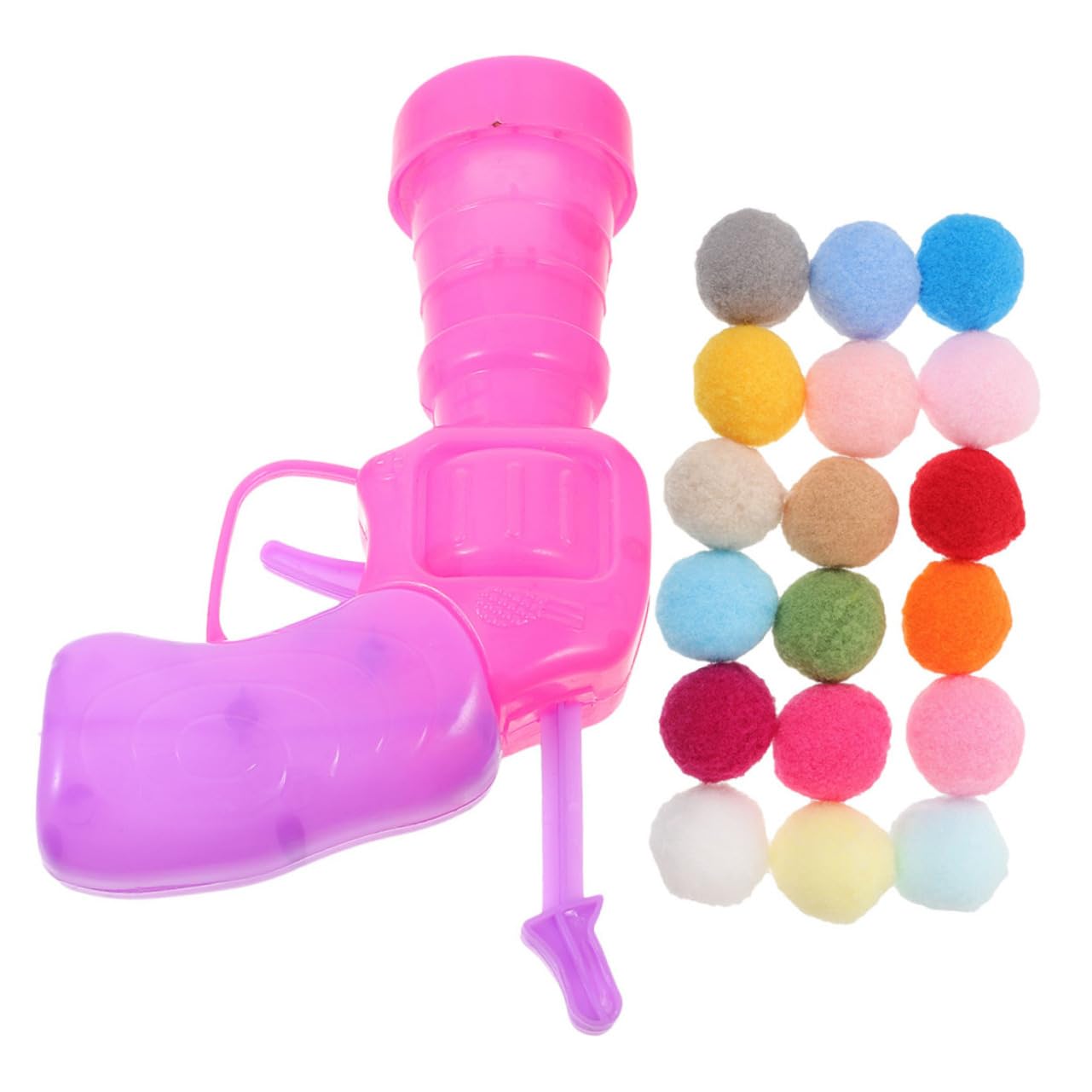 Sosoport 1Set Interactive Cat Ball with Launcher Plush Balls for Engaging Playtime for Training and Bonding with Pets Indoors and Outdoors