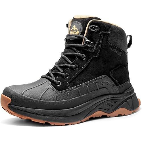 NORTIV 8 Women's Waterproof Hiking Boots Outdoor Trekking Camping Trail Hiking Boots