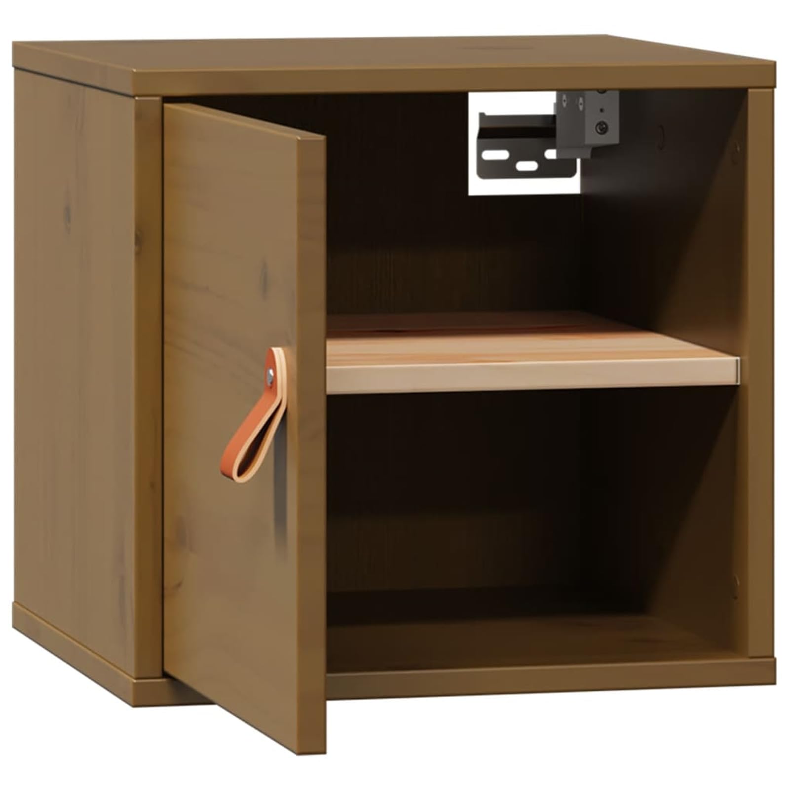 Armoire Murale Marron Miel 31,5x30x30 cm Bois de pin Massif Armoire Industrielle,Armoire De Rangement