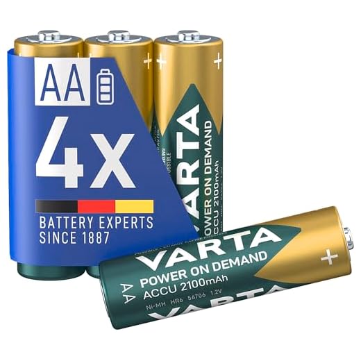 VARTA Rechargeable Accu Ready2Use vorgeladener AA Mignon Ni-Mh Akku (4er Pack. 2100 mAh) , wiederaufladbar ohne Memory-Effekt - sofort einsatzbereit