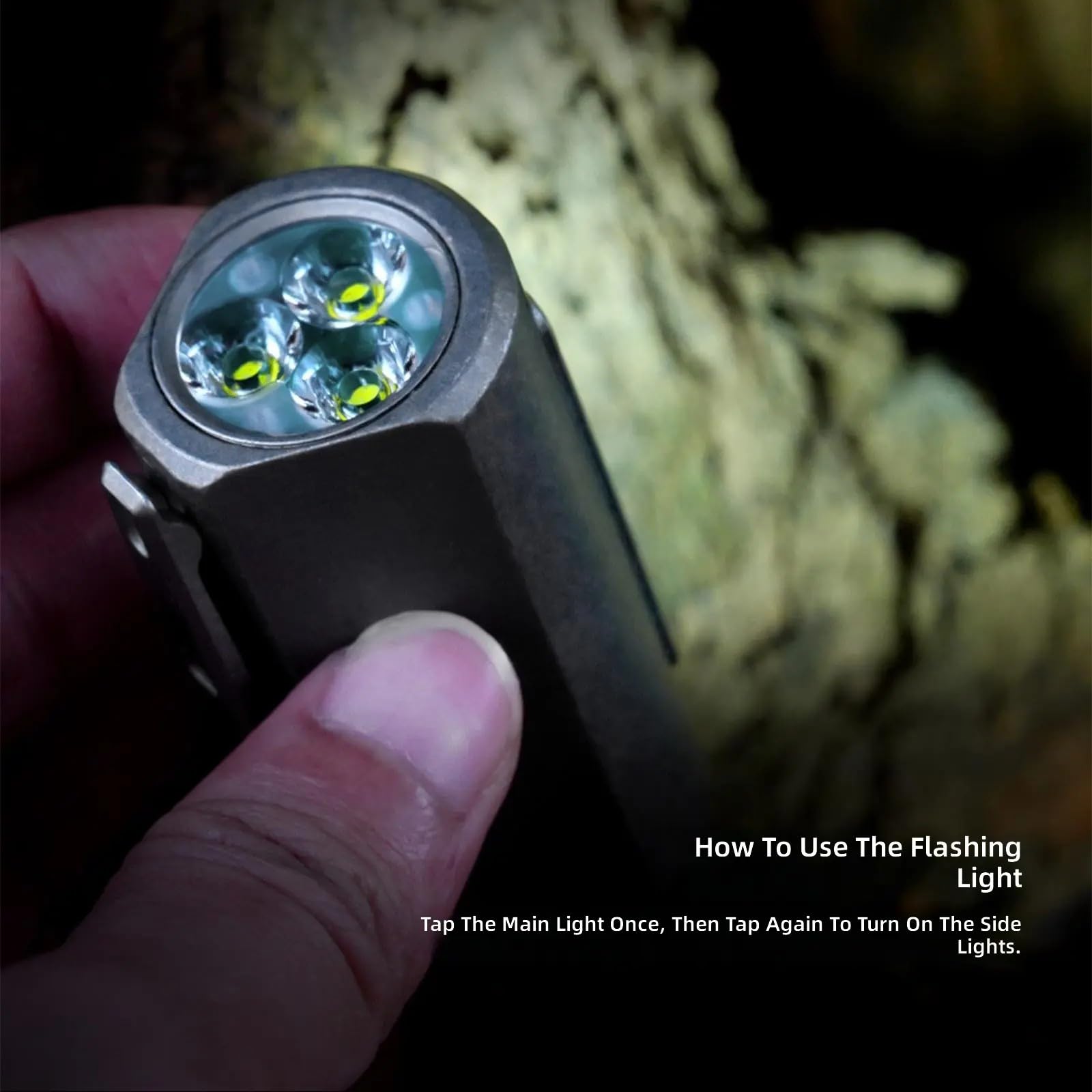 Linterna LED impermeable para camping, lámpara de bolsillo, potente linterna portátil pequeña de trabajo con clip, luz de trabajo pequeña portátil con clip